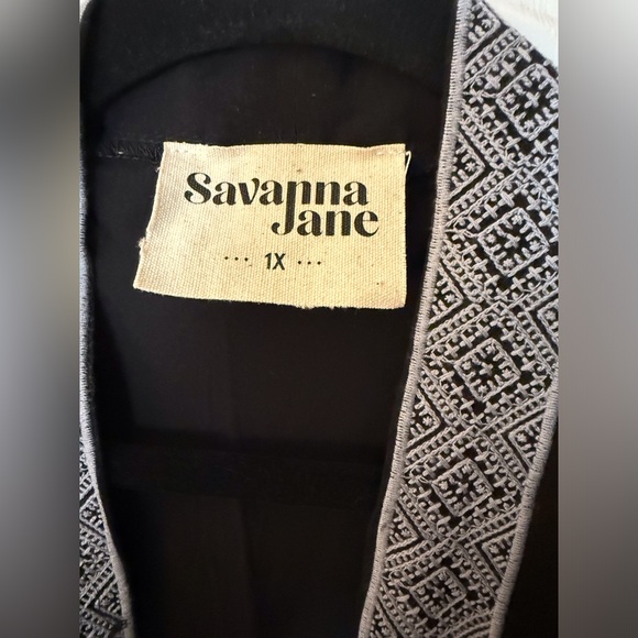 Savanna Jane Black Jacket Sz 1X - Picture 2 of 5